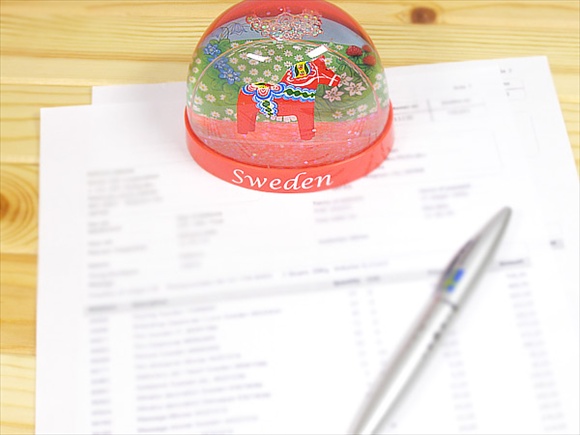 Nordic Souvenir / ノルディックスーベニア 北欧雑貨 ダーラナホースのウォータードーム/スウェーデン スノードーム 写真6