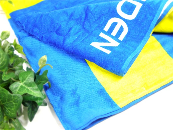 北欧雑貨 スウェーデン国旗のバスタオル/タオル 画像大1